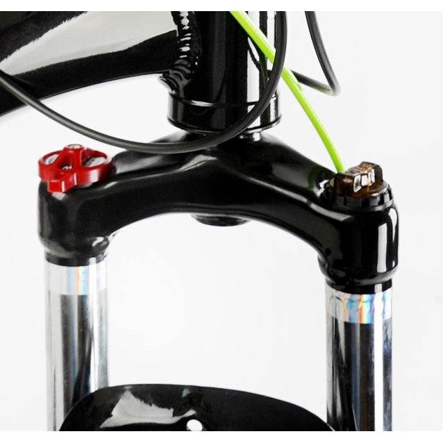 Велосипед 24 AL Corso «CONCEPT» CP-24790 алюміній 11", (к-т SHIMANO) чорно-салатовий фото westvelo.com