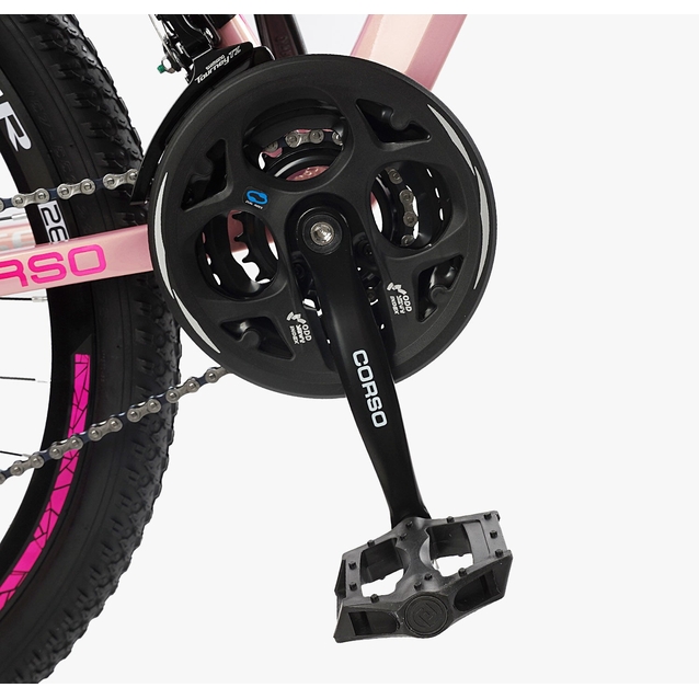 Велосипед 26 AL Corso «PULSAR» PL-26509 алюміній 13", (к-т SHIMANO) рожевий фото westvelo.com