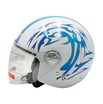 Мото шолом, відкритий (XS 54) TimA №201 біло-блакитний фото westvelo.com