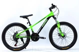 Велосипед 24 AL Corso «KORD» KD-24494 алюміній 11", (к-т SHIMANO) чорно-салатовий фото westvelo.com