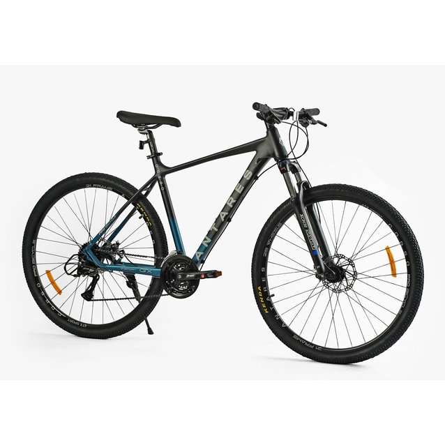Велосипед 29 AL Corso «ANTARES» AR-29940 алюміній 21", (к-т SHIMANO) чорно-блакитний фото westvelo.com