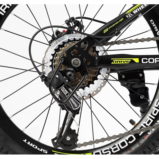 Велосипед 20 ST Corso «SPIRIT» ST-20946 сталь 12", (к-т SHIMANO) чорно-жовтий фото westvelo.com