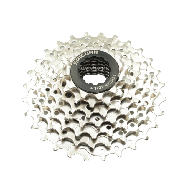 Касета 7 швидкостей SAIGUAN нікель (11-28T)(1/2"x3/32") фото westvelo.com