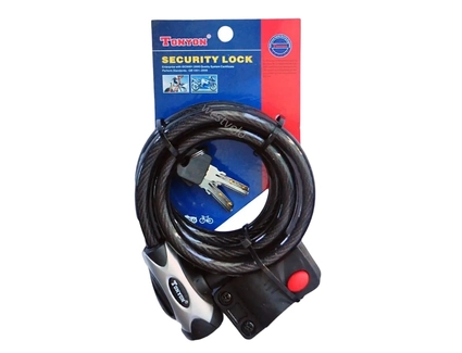 Замок TONYON 555 Ø12mm-1500mm на ключ, з кріпленням на раму