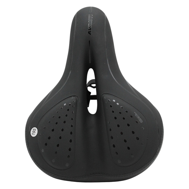 Сідло на демпферах з отвором AVANTI № 189 GEL, чорне з крапками фото westvelo.com