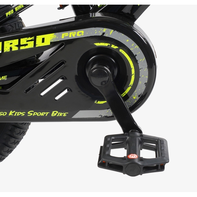 Дитячий велосипед 14 MG Corso «STREAM» SM-42081, магнієва рама, чорно-жовтий фото westvelo.com