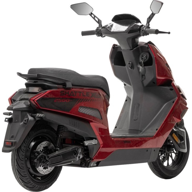 Електроскутер Corso «SHATTLEX» HT-394011, двигун 2500W, акумулятор 72V 40Ah літій-залізо-фосфатний, червоний, колеса 12" фото westvelo.com