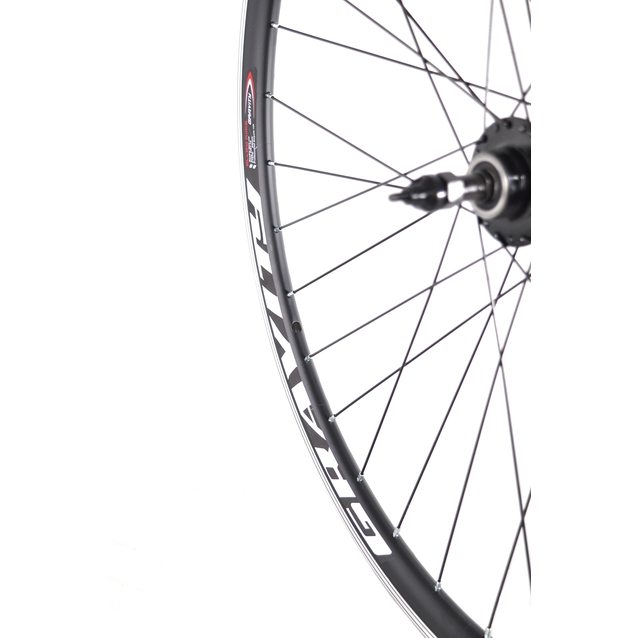 Колесо 28-29 зад, обід 2-ний чорний, втулка AL. NECO MS31R, на промах чорна, диск 6 болтів, ексцентрик, чорна спиця фото westvelo.com