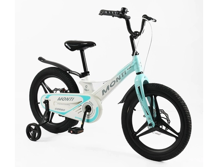 Дитячий велосипед 18 MG Corso «MONTI» MT-18478, магнієва рама, біло-бірюзовий