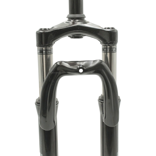 Вилка 26 аморт. безрізьб. CORSO «INTENSE» (573/639), чорна, disk, шток Ø28.6 L-200mm фото westvelo.com