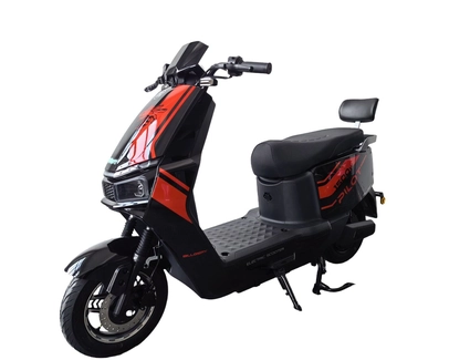 Електроскутер Corso «PILOT» PL-025054, двигун 1500W, акумулятор 72V 32Ah графеновий, чорно-червоний, колеса 10" + 1 ящик. акум