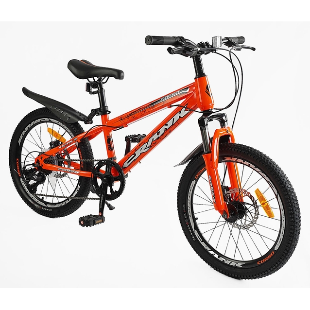 Велосипед 20 ST Corso «CRANK» CR-20734 сталь 11", (к-т LTWOO-A2) помаранчевий фото westvelo.com