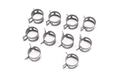 Хомут пружинний Ø18мм, чорний, (10шт)