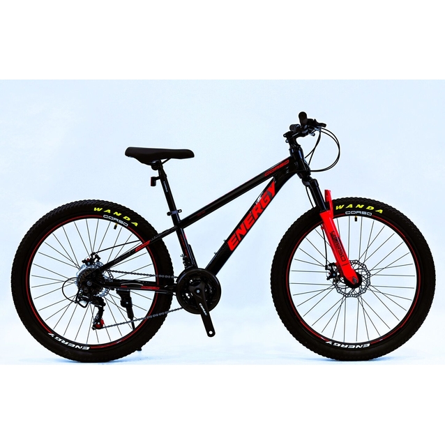 Велосипед 26 ST Corso «ENERGY» EN-26447 сталь 13", (к-т SHIMANO) чорно-червоний фото westvelo.com