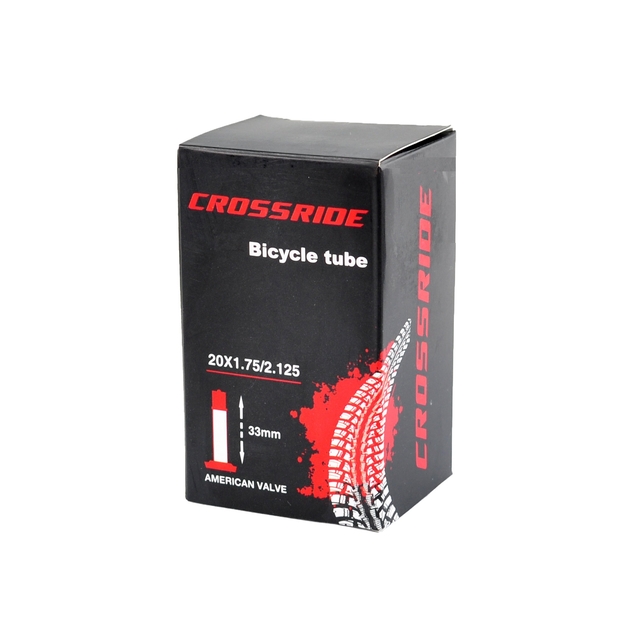 Камера 20 короткий ніпель AV 35mm CROSSRIDE (1.75-2.125) фото westvelo.com