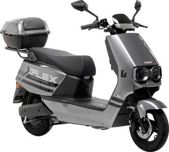 Електроскутер Corso «FLEX» FL-548209 двигун 1500W, акумулятор графеновий 72V/35Ah, сірий, колеса 10" + 1 ящик. акум