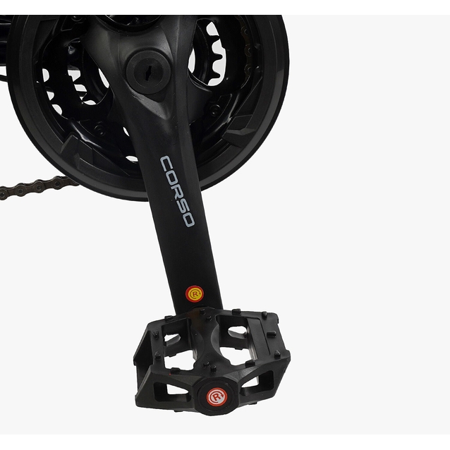 Велосипед 29 AL Corso «PROJECT» T-29077 алюміній 17", (к-т Saiguan) чорно-помаранчевий фото westvelo.com