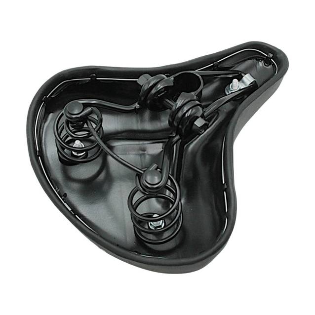 Сідло на пружинах VELOMAN № S009 чорне, металева основа фото westvelo.com