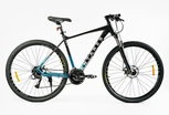 Велосипед 29 AL Corso «ANTARES» AR-29940 алюміній 21", (к-т SHIMANO) чорно-блакитний фото westvelo.com