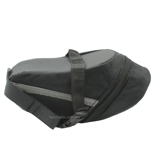 Сумка на раму, світловідбивальні вставки, чорна (655) фото westvelo.com