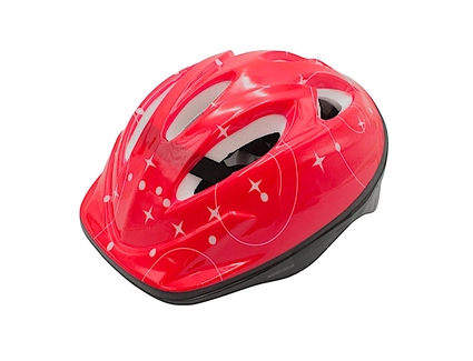 Вело шолом "TK Sport" 455 червоний з зірками