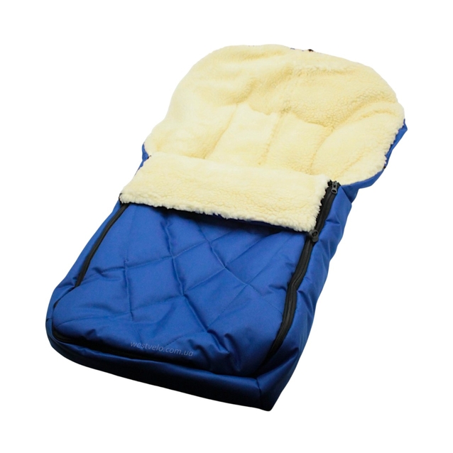 Конверт на хутрі синій фото westvelo.com