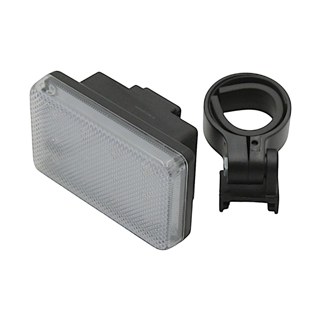 Мигалка на батарейках зад. JING YI, JY‑256 12 діодів 3 режими, (3 кольори світла червоний,зелений,синій) фото westvelo.com