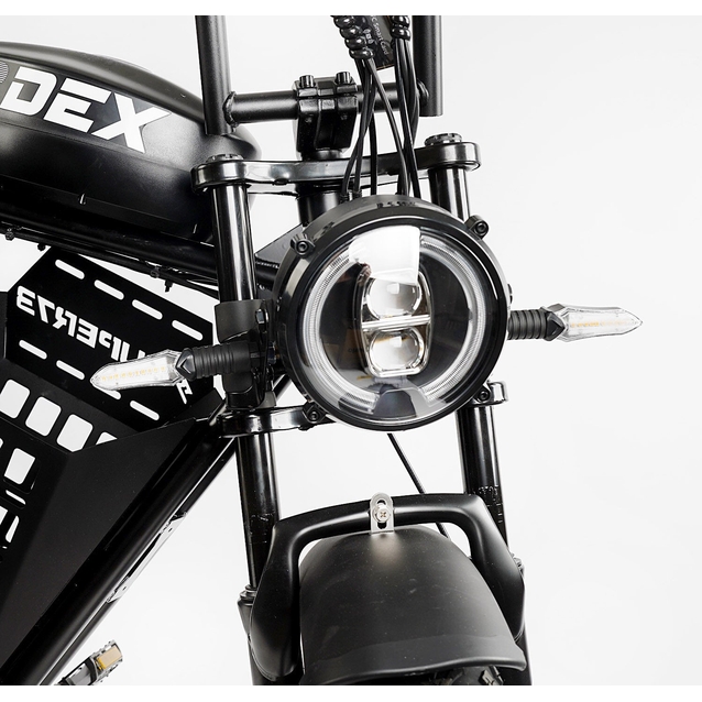 Електрофетбайк 20 ST Corso «DEX-73» DX-20772 сталь, двигун 500W, акумулятор 48V18A, (к-т SHIMANO) чорний фото westvelo.com