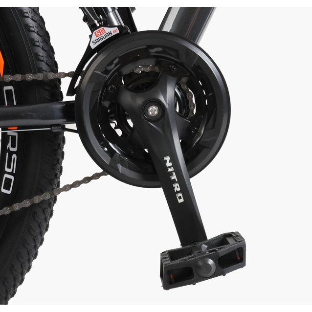 Велосипед 29 ST Corso «NEW-NITRO» NT-25022 сталь 17", (к-т SUNRUN) чорно-помаранчевий фото westvelo.com