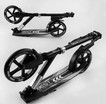 Самокат дитячий 2-х колісний, PU Best Scooter 41629 чорний, колеса Ø230-215mm, AL, 1 амортизатор передній фото westvelo.com