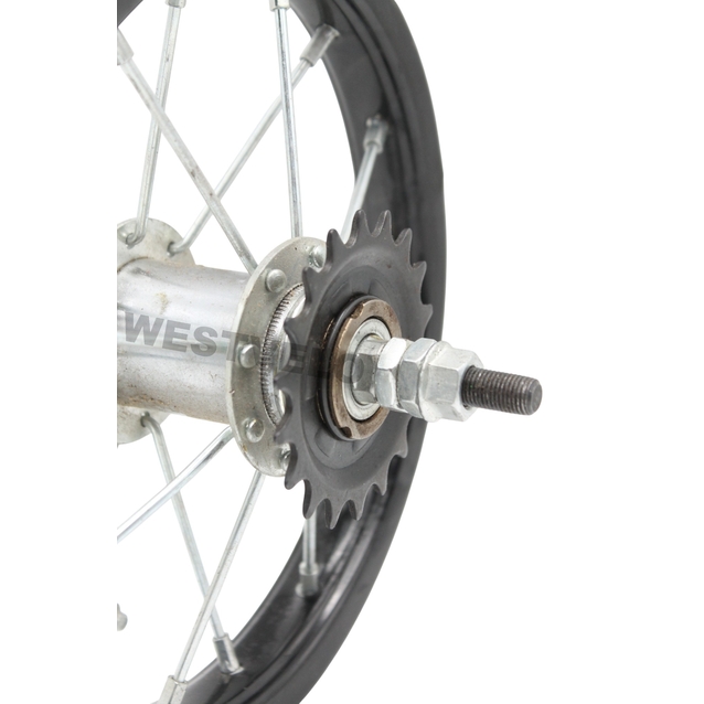 Колеса 12 обід чорний, спиця 3мм, перед + зад з втулкою Falcon + к-т фото westvelo.com