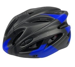 Вело шолом "Carbon" сіро-синій