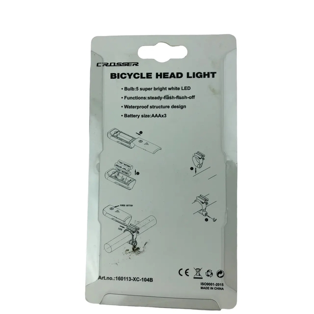 Фара на батарейках CROSSER (XC-104) LED (ААА) фото westvelo.com