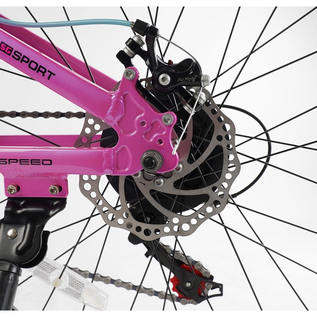 Велосипед 24 AL Corso «CONCEPT» CP-24801 алюміній 11", (к-т SHIMANO) рожево-блакитний фото westvelo.com