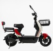 Електроскутер Corso «SWIFT» SW-902450, двигун 500W, акумулятор 60V/20Ah свинцево-кислотний, біло-червоний + 1 ящик. акум, колеса 14" фото westvelo.com