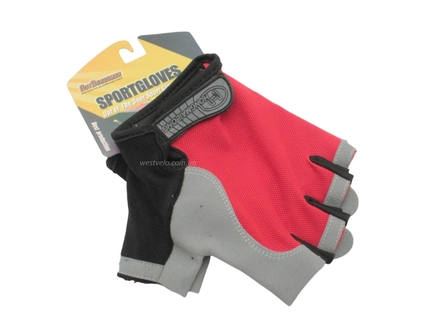 Рукавиці "L" (21-22 см) HONGMAILONG GEL чорно-червоні (357)