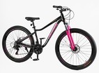 Велосипед 27.5 AL Corso «ELYSIUM» LS-27708 алюміній 15.5", (к-т SHIMANO) чорно-рожевий фото westvelo.com