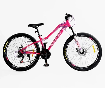 Велосипед 26 AL Corso «MERCURY» MR-26237 алюміній 13", (к-т SHIMANO) рожевий