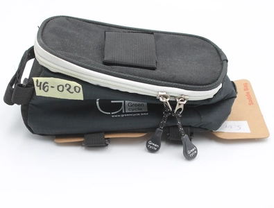 Сумка на раму,Green Cycle (Smart 5201), односекційна, чорний (білий замок)