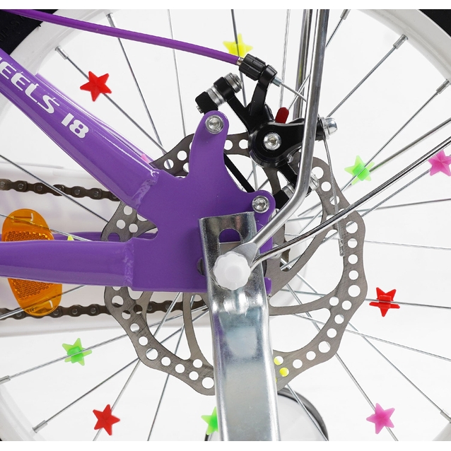 Дитячий велосипед 18 ST Corso «NICE» NC-18100 дискові гальма, фіолетовий фото westvelo.com