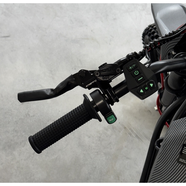 Електродіртбайк Corso «STORM» E-2500 Trail SR-74640 двигун 2500W, акумулятор 60V 27Ah літієвий, чорний, колеса 17" фото westvelo.com