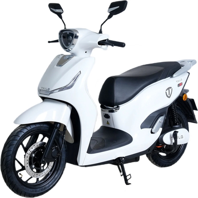 Електроскутер Tailg «T-61» GR-106, двигун 2500W, акумулятор 72V 38Ah графеновий, білий, колеса 14" фото westvelo.com