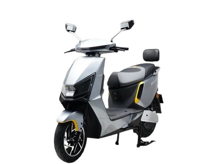 Електроскутер Garow «SOLANO» CR-412088, двигун 2500W, акумулятор 72V 30Ah літій-залізо-фосфатний, срібний, колеса 12/10"
