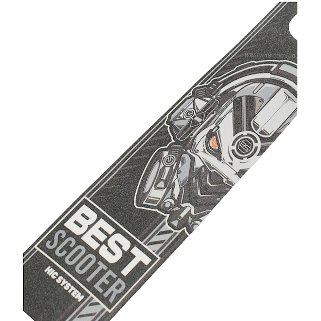 Наклейки трюкового самоката Best Scooter (GM 10190) 49х9,5 сірий фото westvelo.com