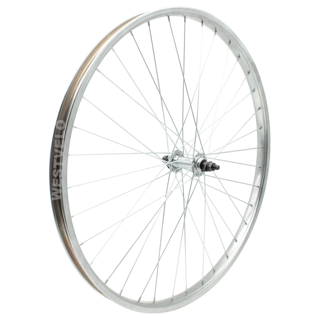 Колесо 24. перед, обід нікель, спиця 2мм. втулка ST. на віночках фото westvelo.com