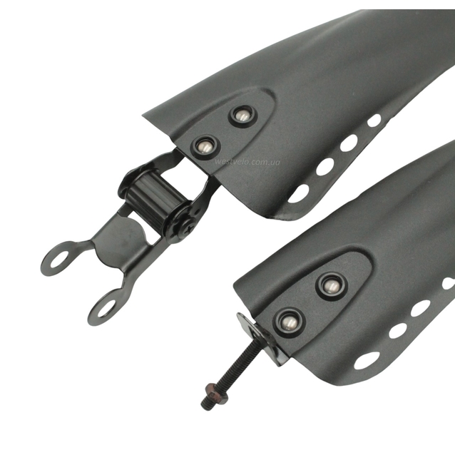 Крила 16-20 дитячі пластик №012 чорні кріплення на ексцентрик/болт сідла фото westvelo.com