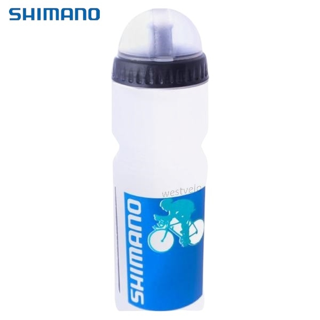 Фляга Shimano 650ml харч.пластик  біло-синя фото westvelo.com