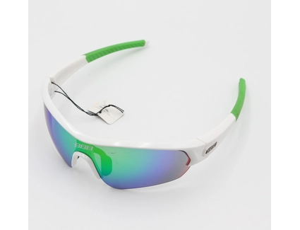 Окуляри BSG 43 білі срібно-сині дуги (+ зміне скло жовте,біле)  + футляр чохол,