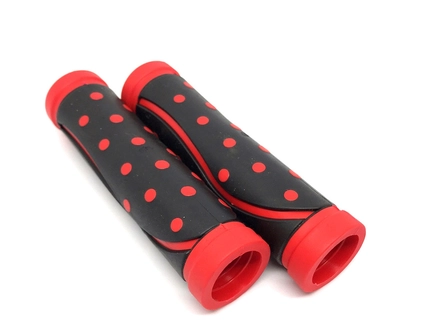 Гріпси гумові "Крапка" чорно-червоні