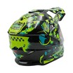 Шолом, закритий крос/ендуро (S) АТV Forsage Rider 034 чорно-салатовий глянцевий з відкидними окулярами фото westvelo.com